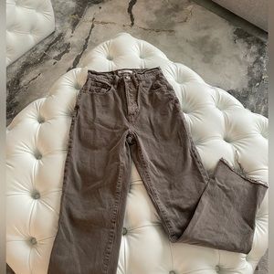 pacsun, high waisted brown washed jeans!